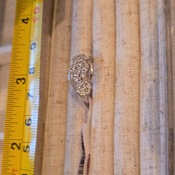 DIAMOND BLOSSOM BRAND WOMEN'S STERLING SILVER 1/4 CTTW DIAMOND RING SIZE 7 - Picture 12 of 15